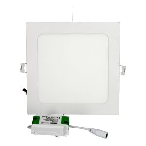 Downlight LED 12w blanco neutro 4200k cuadrado empotrar blanco