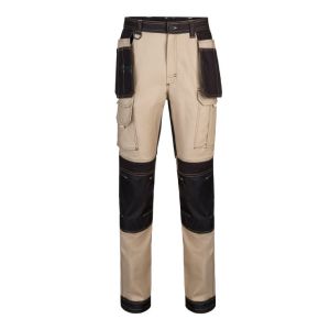 Velilla pantalon canvas stretch xl beige arena/negro