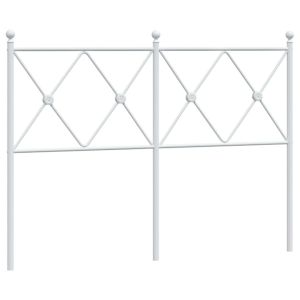 vidaXL cabecero de metal blanco 120 cm