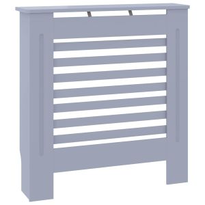 vidaXL cubierta para radiador mdf gris 78 cm
