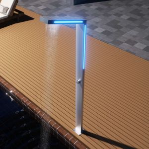 Ducha de piscina sense LED light en acero inox | poolimex