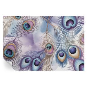 Murales autoadhesivos plumas de pavo real 104x152 tulup