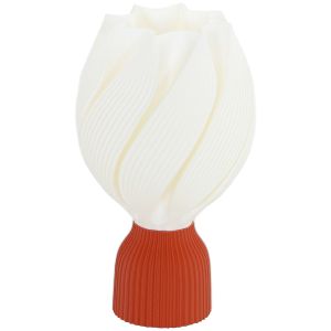 Lámpara de mesa 16.5x16.5x28 cm abs color blanco Homcom