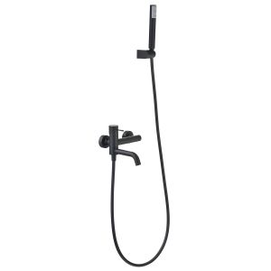 Kit baño/ducha monomando bless negro mate [ imex® ]