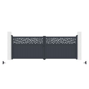Puerta de obra dolomite ruivo h140 anclaje ajustable