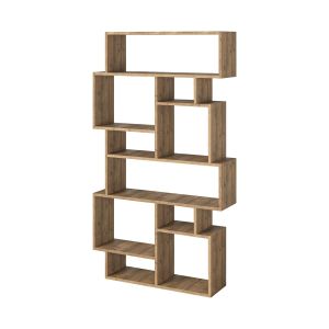 Estantería de madera <<karmato>> - 96 x 25 x 168 cm - marrón