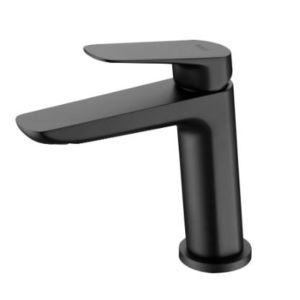 Monomando de lavabo negro mate serie beLGica