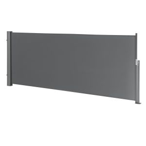 Toldo lateral contra viento sol y visión mulhacén gris 140x300cm [pro.tec]