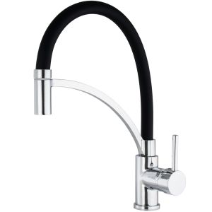 Valaz grifo cocina con caño flexible y giratorio monomando cromado
