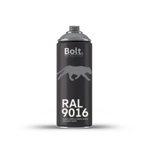 Spray bolt premium acrilico brillante ral 400 ml (ral 9016 blanco tráfico)