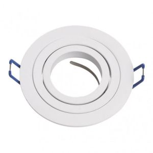 Empotrable - fab 14348re01 - redondo - aluminio - blanco - gu10