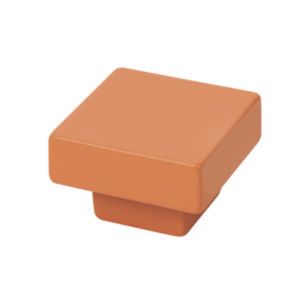 Tirador abs 30x30 mm pintado naranja, Lote de 36