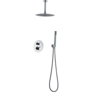Imex-conjunto ducha line cromo termostático empotrado