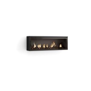 Chimenea eléctrica LED, 107x25x38cm, negro, chimenea eléctrica xxl
