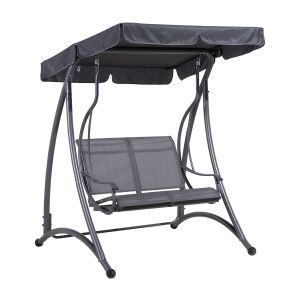 Columpio tesero metal gris