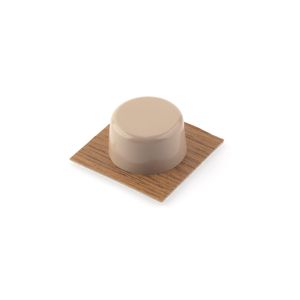 Tope de puerta rei 392 | 46x46x20 mm | beige | 2 uds. | plástico