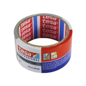 Cinta americana 48mm 10mt plata rollo 10 m
