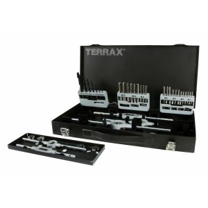 Terrax-a245030-juego herramientas de roscar 44 piezas en estuche metálico