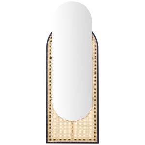 Espejo de pared nevers 53 cm 143 cm ratán sintético natural