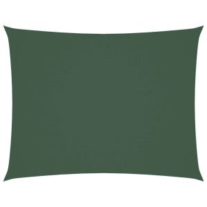 vidaXL toldo de vela rectangular tela oxford verde oscuro 4x6 m