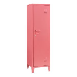 Casillero metálico kurikka 3 compartimientos acero 137x38x38 cm rojo sandía