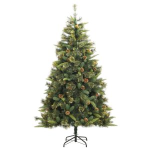 Árbol de navidad artificial con piñas 180 cm es7440