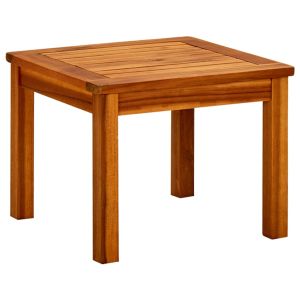 vidaXL mesa de centro de jardín madera maciza de acacia 45x45x36 cm