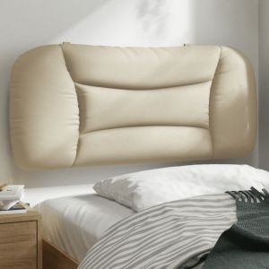 Cabecero de cama acolchado tela crema 80 cm eso6321