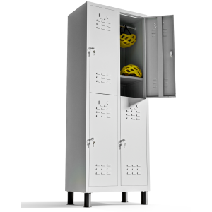 Twinthink taquillas metalicas 180cm de 4 puertas taquilla metalica (gris)