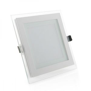 Downlight LED 12w 1200lm 6000ºk quadrado vidro 40.000h [gr-mb02-12w-cw]