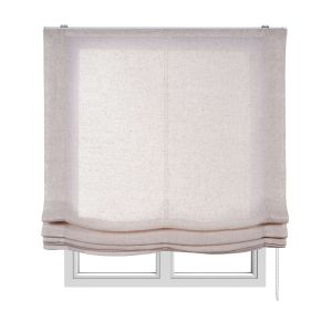 Estor plegable sin varillas, estor paqueto traslúcido  beige, 180 x 175cm