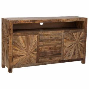 Aparador de madera natural 165x41x94