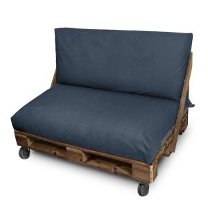 Funda para cojín de palets asiento 120x80x20 sin relleno gris petróleo nayl