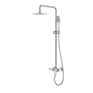 Imex - columna ducha y bañera monomando con grifo cromado serie saona