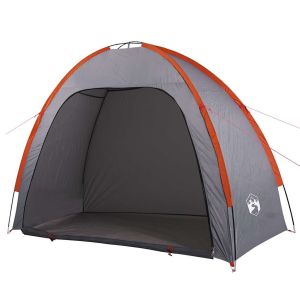 vidaXL tienda de almacenamiento impermeable gris y naranja
