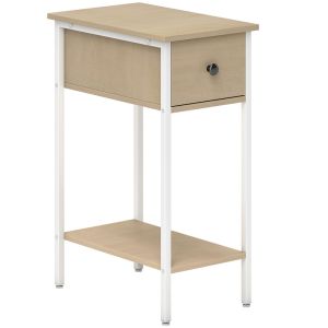Mesa auxiliar 25x39.8x58.2 cm color marrón Homcom