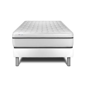 Conjunto vital spa 120 x 200 cm somier kit blanco