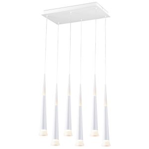 Lámpara de techo colgante led flaute 9c blanco