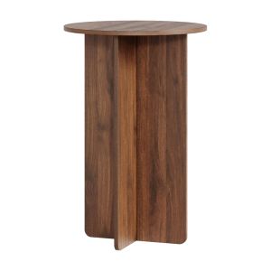 Mesa auxiliar vappevn 60x40 cm - efecto nogal [en.casa]