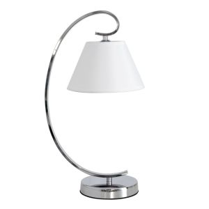 Concordia table lamp 1xe27 metal / textile chrome