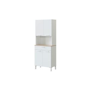 Alacena de cocina 4 puertas blanco artik - roble canadian