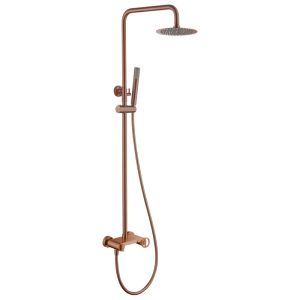 Conjunto ducha monomando olimpo oro rosa cepillado-imex