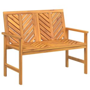 vidaXL banco de jardín madera maciza de acacia 109 cm