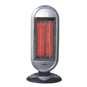 Estufa electrica fibra de carbono fulgor plata  30cm