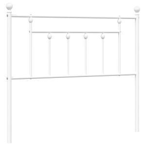 vidaXL cabecero de repuesto de metal blanco 100 cm