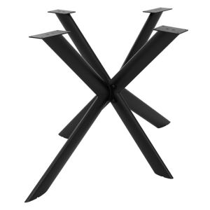 Patas para mesa metálicas oval spider negras para escritorio comedor