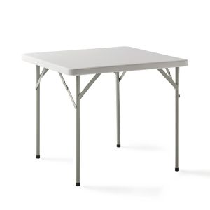 Mesa plegable portátil multifuncional, 84x84x74cm, blanco
