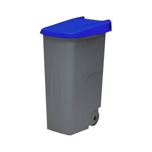 Denox - contenedor de basura denox  65,  | 110 l - tapa cerrada - azul