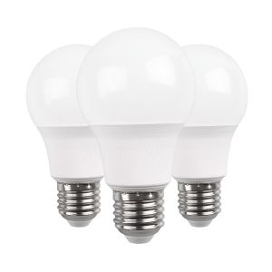 Pack 3 bombillas LED estándar E27 9w equi.60w 806lm 15000h primer leader