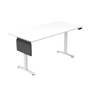 Escritorio regulable en altura elmo blanco - 160 x 60 cm